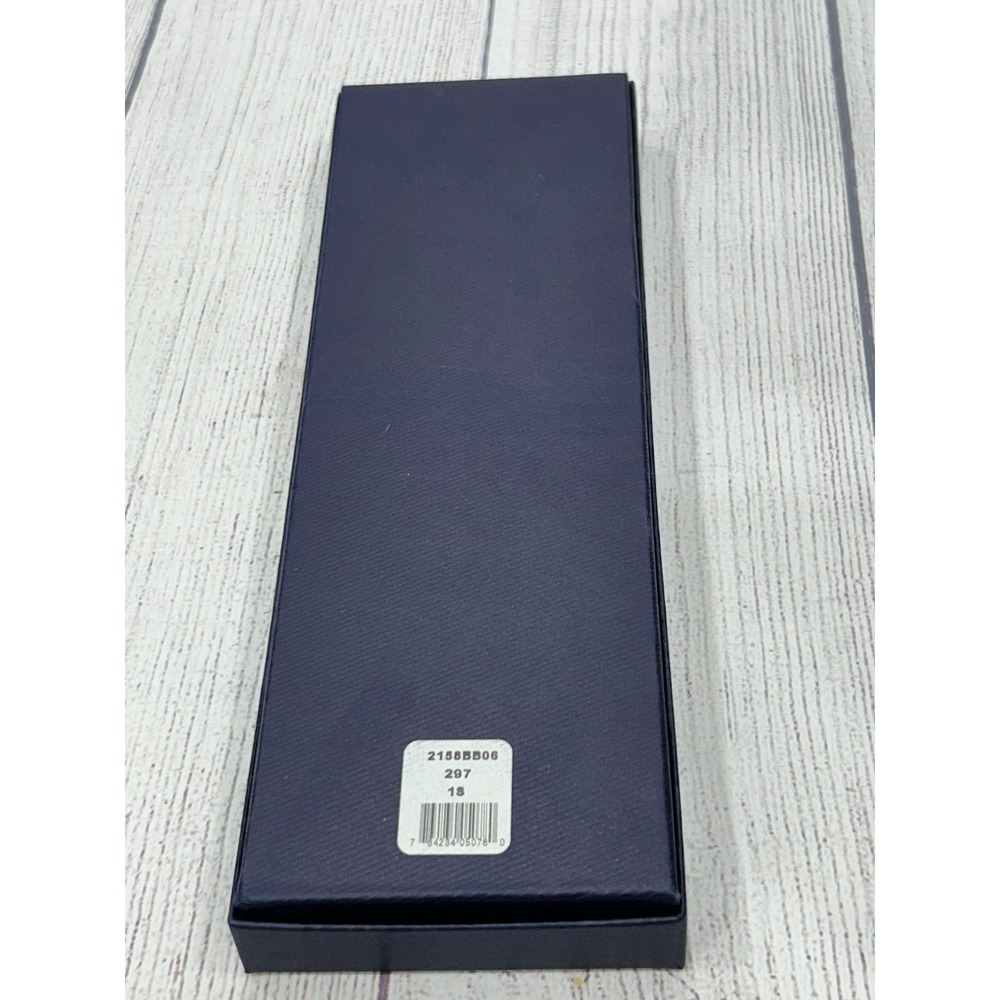NEW‎ Brooks Brothers Suspenders Braces Navy Tan Stripe Nylon Leather Adjustable - Picture 6 of 6